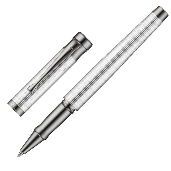 Waldmann, Tintenroller Tango, Pyramid, ruthenium-plattiert, silber
