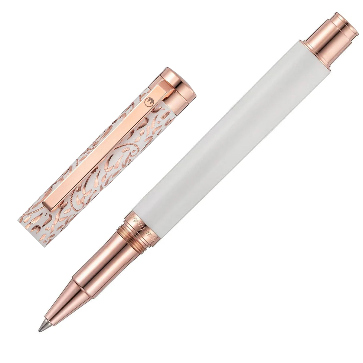 Waldmann, Rollerball Xetra Vienna Lady, oro rosa, bianco
