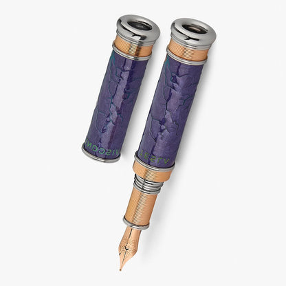 Penna stilografica Visconti Tesla, oro 18k, edizione limitata