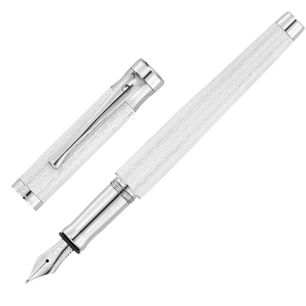 Waldmann, Stylo plume Tango, Imagination, guilloché, blanc