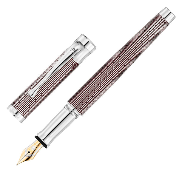 Waldmann, Füller Tango, Imagination, guillochiert, 18K Feder, Burgundrot