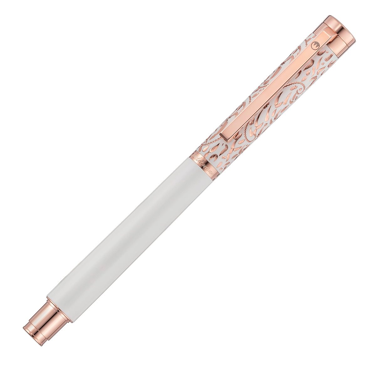 Waldmann, stylo plume Xetra Vienna Lady, or rose, plume 18 carats, blanc