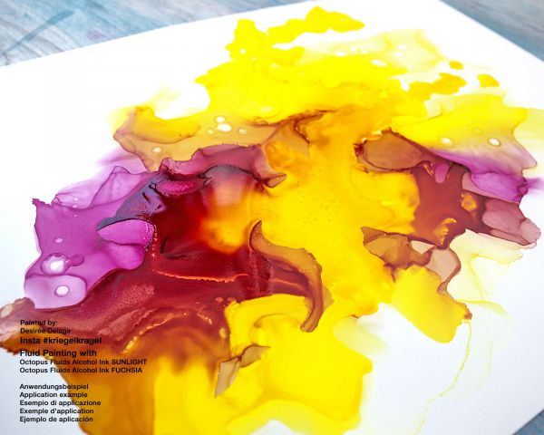 Octopus Fluids Alkoholtinte Alcohol Inks Basic Fuchsia 100 ml