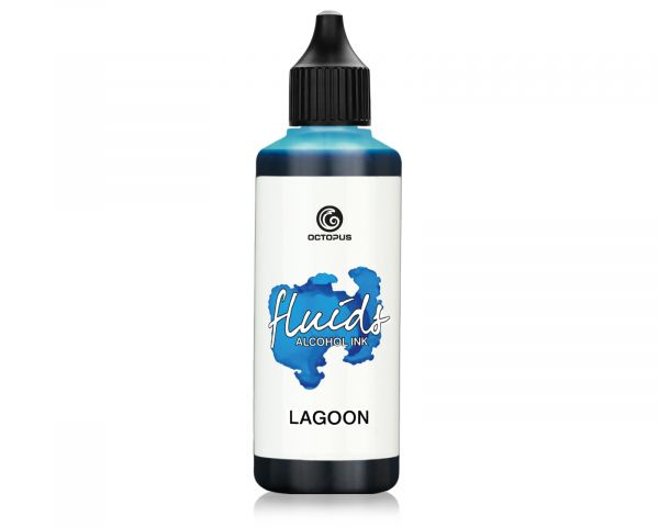 Octopus Fluids Encre Alcoolisée Lagoon Bleu 100 ml
