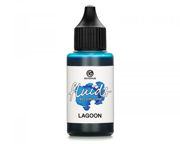 Inchiostro a base di alcol Octopus Fluids per Fluid Art/Resin Octopus Fluids Alcohol Inks Basic Lagoon Blu