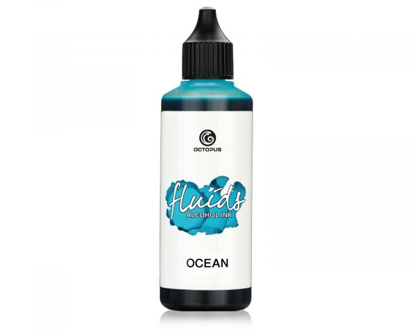 Encre à alcool Octopus Fluids Bleu océan 100 ml