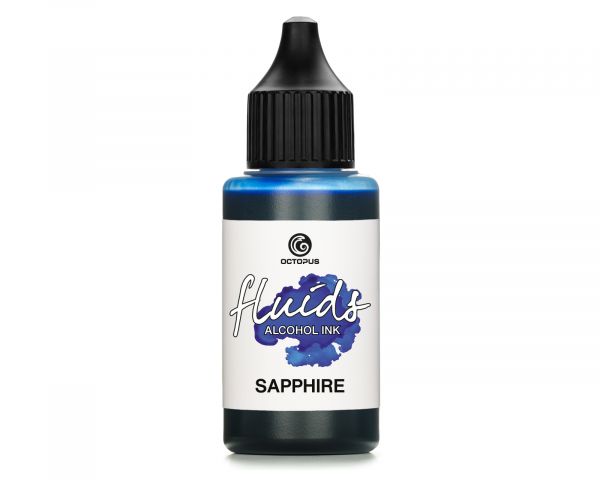 Octopus Fluids Alkoholtinte Alcohol Ink Blue Sapphire blau