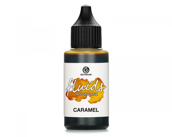 Inchiostro a base di alcol Octopus Fluids per Fluid Art & Resin, inchiostri a base di alcol Basic caramello marrone