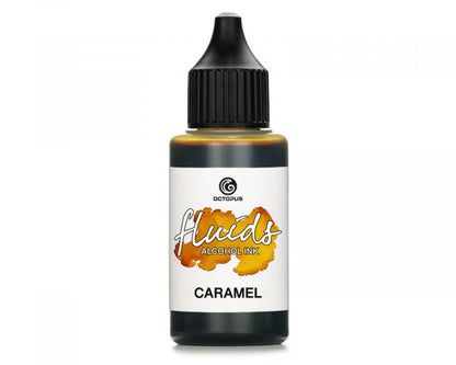 Inchiostro a base di alcol Octopus Fluids per Fluid Art & Resin, inchiostri a base di alcol Basic caramello marrone