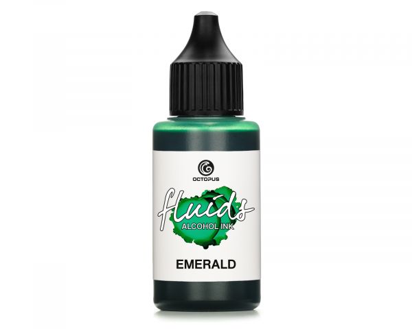 Octopus Fluids Alcohol Ink Inchiostro a base di alcol Basic Smeraldo verde scuro