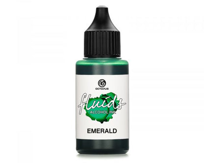 Octopus Fluids Alcohol Ink Inchiostro a base di alcol Basic Smeraldo verde scuro