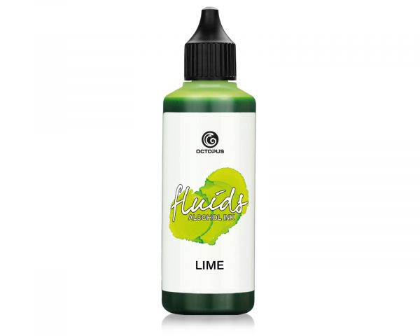 Octopus Fluids Inchiostro a base di alcol Alcohol Ink Basic Lime Verde 100 ml