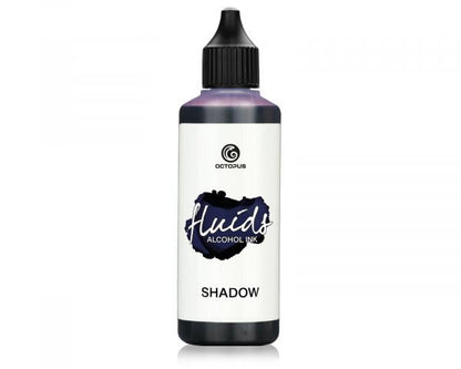 Octopus Fluids Alkoholtinte Octopus Fluids Alcohol Inks (Basic) Shadow – grau-blau, 100 ml