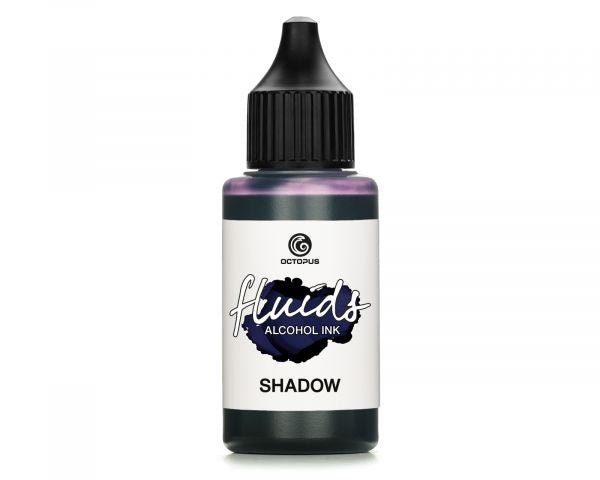 Octopus Fluids Alkoholtinte Alcohol Inks Basic Shadow grau-blau