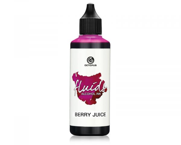 Octopus Fluids Alcool Ink Encre à alcool pour Fluid Painting, Resin-Art et Mixed Media Violet BERRY JUICE 100 ml