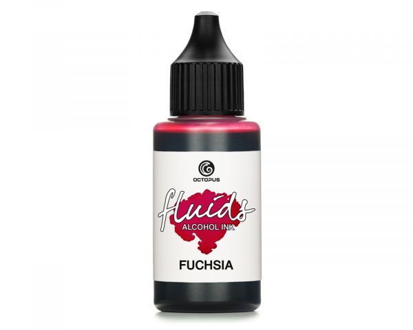 Encre à alcool Octopus Fluids pour Fluid Art, résine et Mixed Media Fuchsia