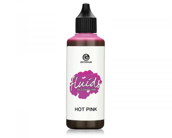 Octopus Fluids Encre à alcool Alcohol Ink ROSE VIF 100 ml
