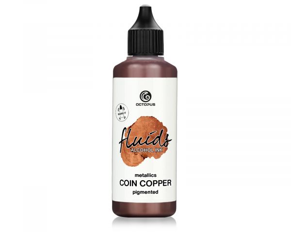 Octopus Fluids inchiostro a base di alcol metallizzato Coin Copper rame 100 ml