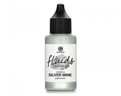 Inchiostro alcolico Octopus Fluids Argento metallizzato Mine
