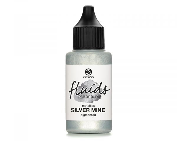 Inchiostro alcolico Octopus Fluids Argento metallizzato Mine