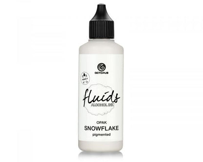 Octopus Fluids Inchiostro a base di alcol Fluid Art/Resina SNOWFLAKE Bianco 100 ml