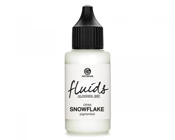 Octopus Fluids Alcohol Ink SNOWFLAKE, Alkoholtinte, Weiß, opak