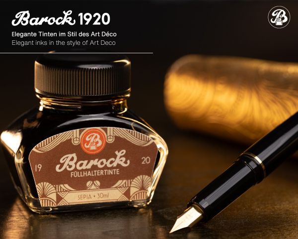 Encre pour stylo plume Octopus + set de convertisseurs Baroque 1920