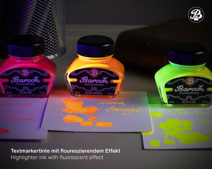 Inchiostro per penna stilografica BAROCK Neon Pink Edizione Limitata