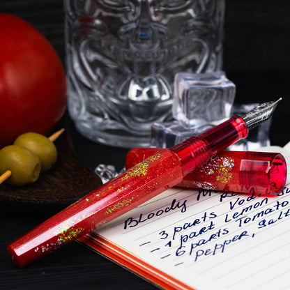 Stilografica BENU Euphoria gunmetal, Bloody Mary