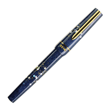 Stylo-plume BENU Haute en argent/or Movie Star Haute, acier inoxydable, bleu profond