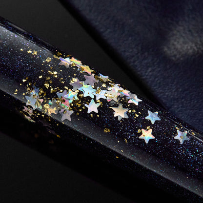 Stylo-plume BENU Haute en argent/or Movie Star Haute, acier inoxydable, bleu profond