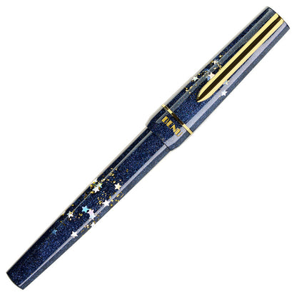 Stylo-plume BENU Haute en argent/or Movie Star Haute, acier inoxydable, bleu profond