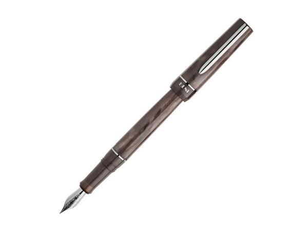 BENU Füllfederhalter Haute Satin elegante, facettierte Schäfte mit gold- oder chromplattierten Beschlägen
