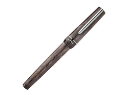 Stylos plume BENU Haute Satin, avec corps élégants et facettés, dotés de finitions plaquées or ou chrome