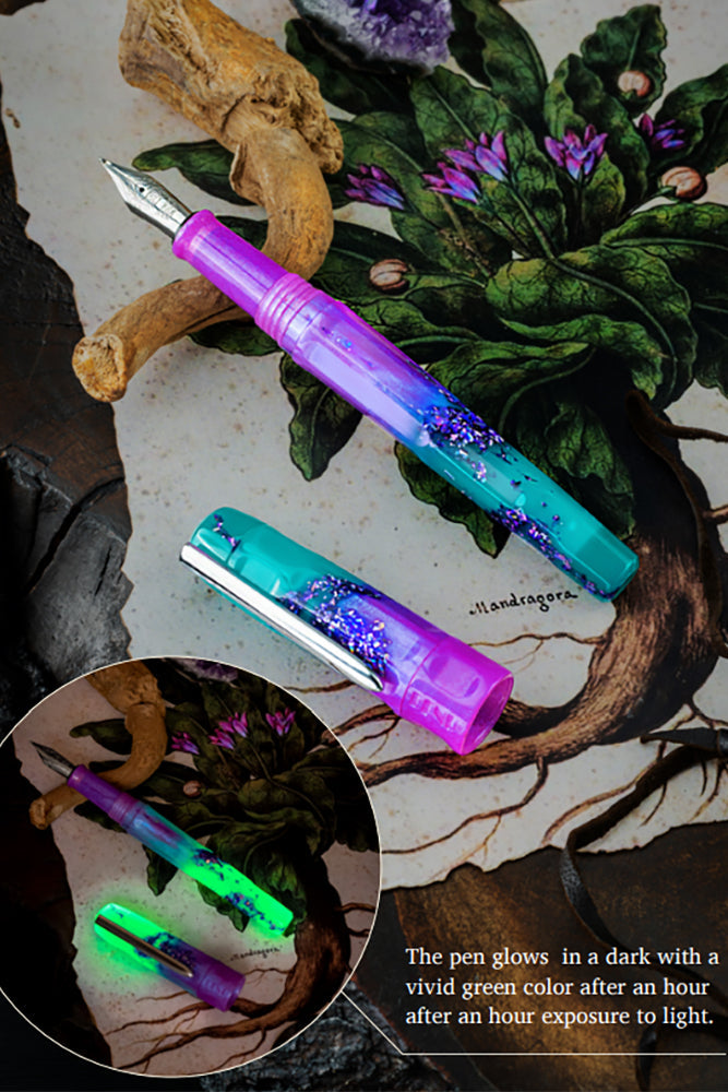 Penna stilografica BENU Talisman argento, Mandrake