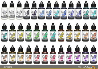 Octopus Fluids Resin Ink POMPOM Effetto Petri Dish Bianco Chiaro
