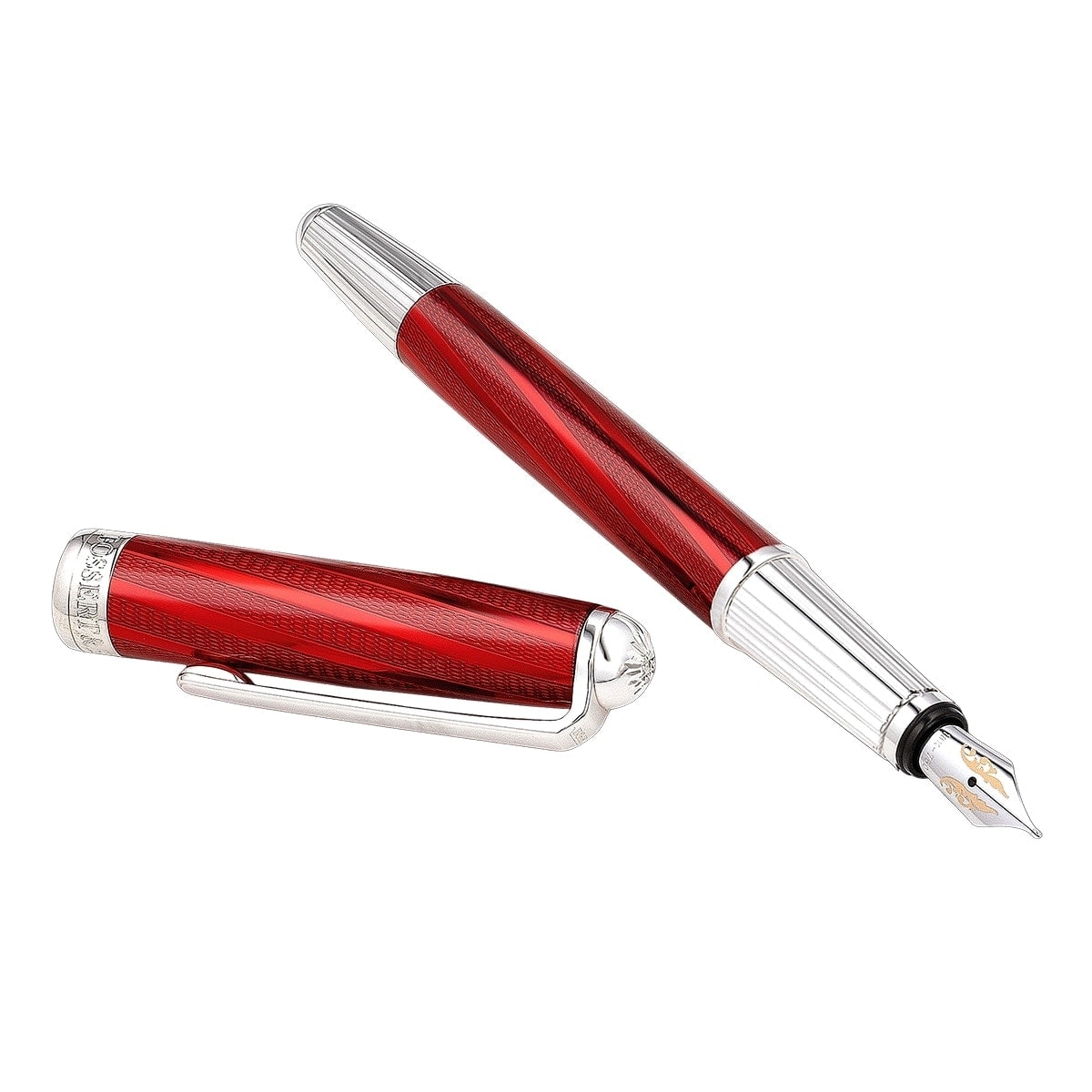 Bossert & Erhard Penna stilografica Feelings Inspiration, 18Kt, Rosso