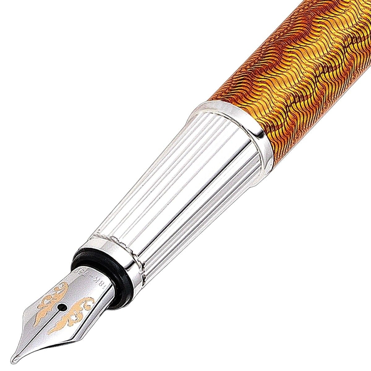 Bossert & Erhard Füller Feelings New Wave, 18Kt, Cognac