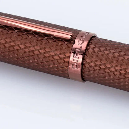Penna a sfera Diplomat Viper Guilloche Marrone