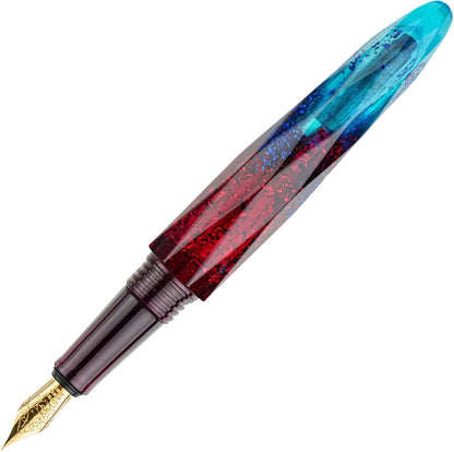 BENU Füller Briolette gold, Fiery Azure