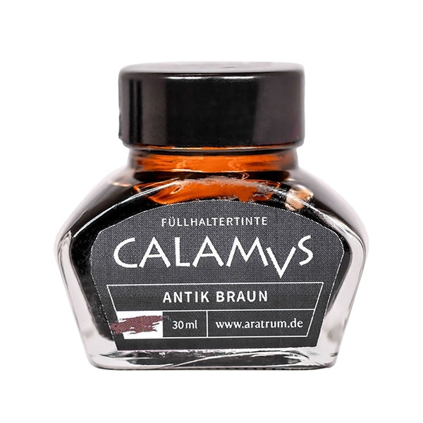 CALAMUS, calamaio, inchiostro da scrittura soluzione acquosa colorante marrone antico