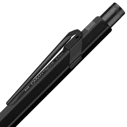 Stylo bille et porte-mine Caran d'Ache 849/844 Black Code, mine 0,7 mm, noir