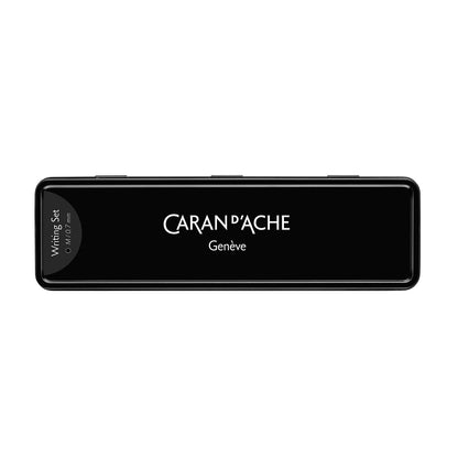 Stylo bille et porte-mine Caran d'Ache 849/844 Black Code, mine 0,7 mm, noir