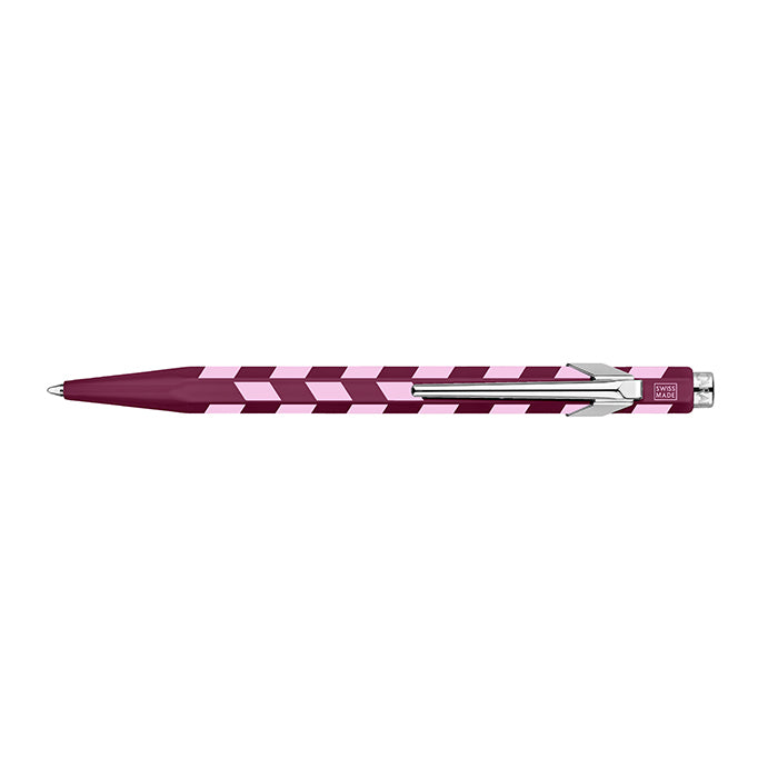 Caran d'Ache, stylo bille 849 Mosaic, Rouge Grenat