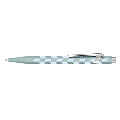 Caran d'Ache, pen na a sfera 849 Mosaic, verde acqua
