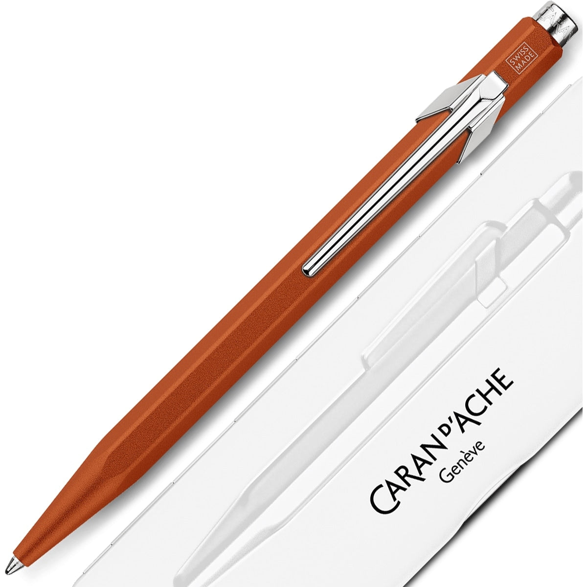 Caran d'Ache, penna a sfera 849 Colormat X, arancione