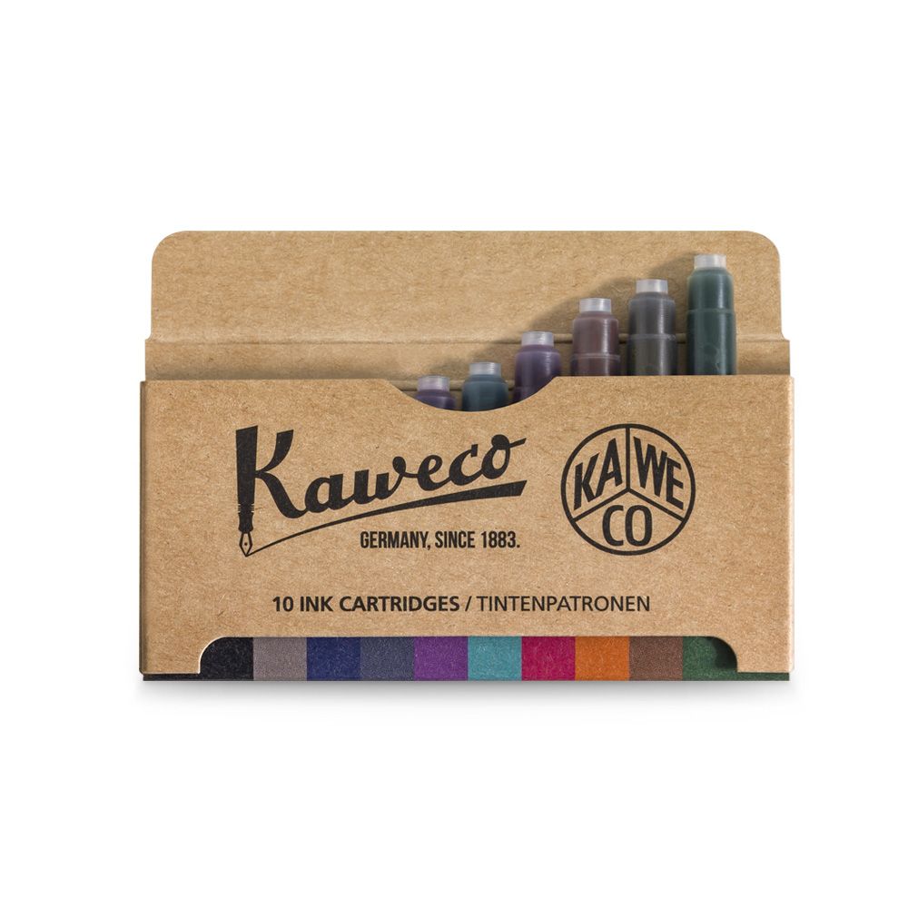 Cartouches d'encre Kaweco, Kaweco 10 couleurs différentes multicolores