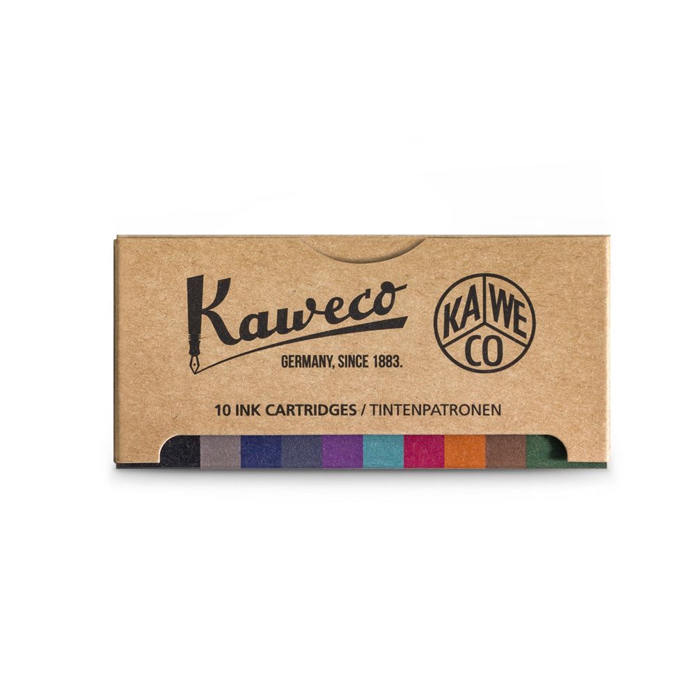 Cartouches d'encre Kaweco, Kaweco 10 couleurs différentes multicolores