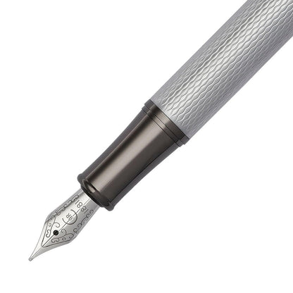 Cerruti 1881, stylo-plume, Zoom Diamond, Chrome