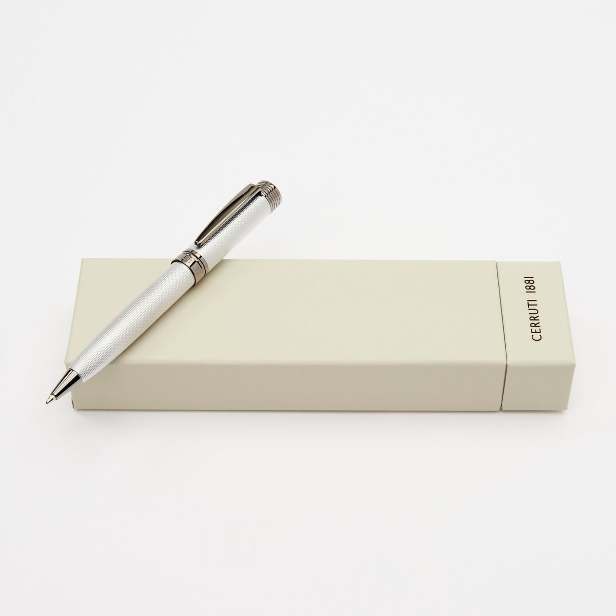 Cerruti 1881, penna a sfera, Zoom Diamond, cromo